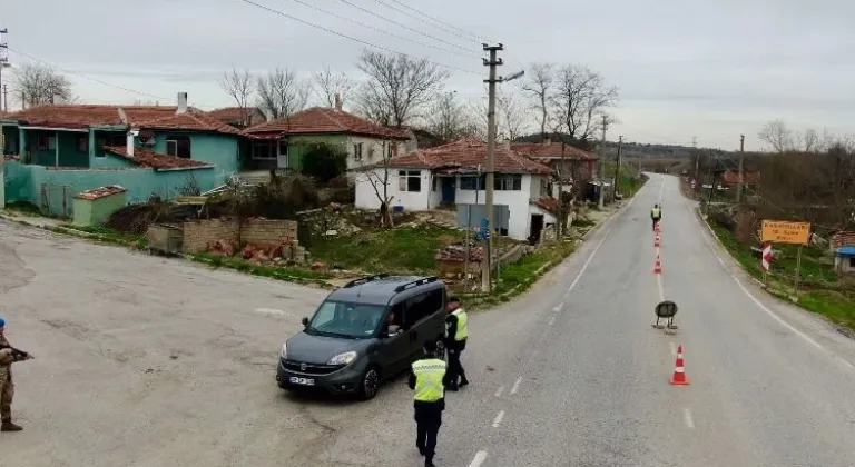 Edirne İl Jandarmasından Uygulanan Drone Kameralı Trafik Denetimi